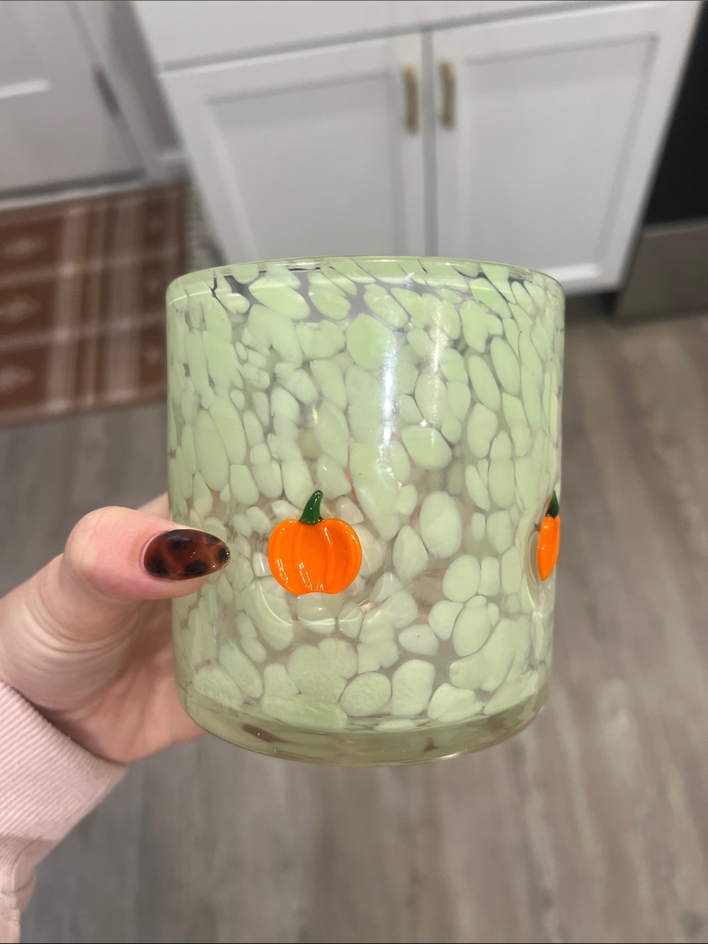 Pumpkin icon glass